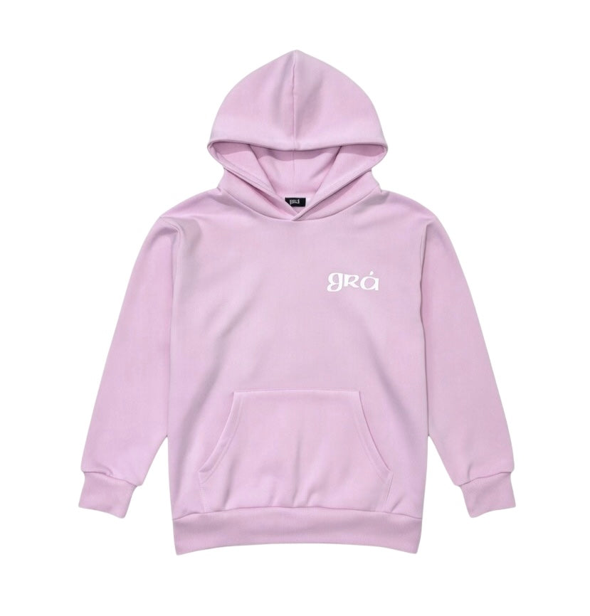 Grá Hoodie - Pink