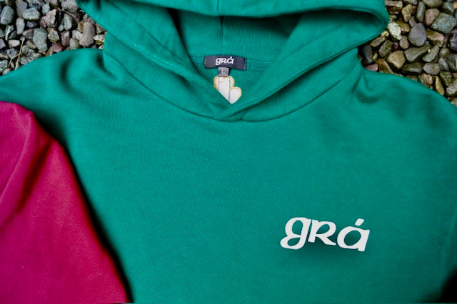 Grá Hoodie - Green